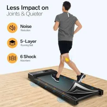 Under Desk Walking Pad Treadmill for Home Office