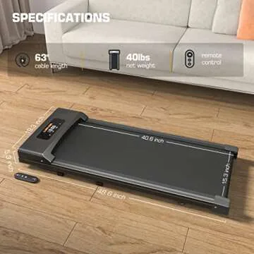 Under Desk Walking Pad Treadmill for Home Office