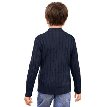 Zhaovi Toddler Boys Girls Sweater - Warm Winter Outfit