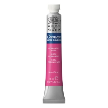Winsor & Newton Cotman Watercolor Paint Permanent Rose 8ml