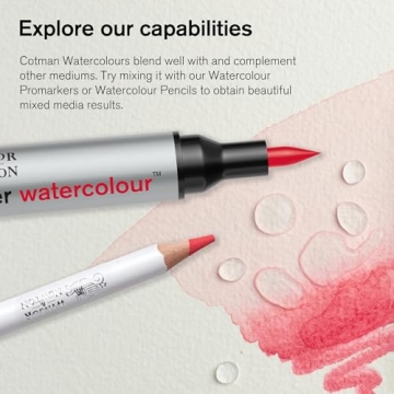 Winsor & Newton Cotman Watercolor Paint Permanent Rose 8ml