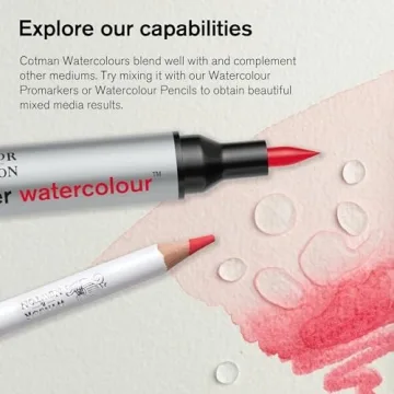 Winsor & Newton Cotman Watercolor Paint Permanent Rose 8ml