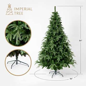Imperial Tree Foresto 6ft Premium Spruce Artificial Holiday Christmas for Home, Office, Party Decoration w/ Easy Assembly (6 ft), Green