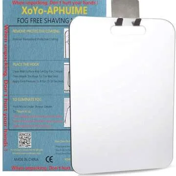 APHUIME Fogless Shower Mirror - No More Fog During Shave