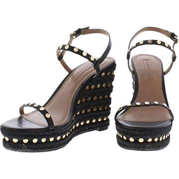 BCBGMAXAZRIA Women's Paige Wedge Sandal Heeled