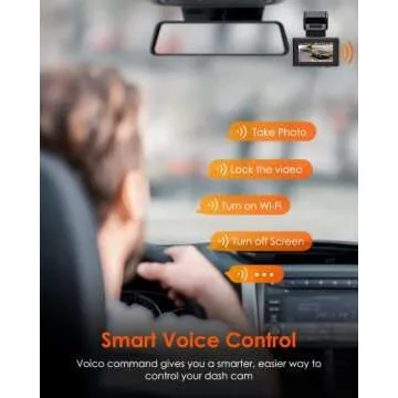 Vantrue E2 Dash Cam Front and Rear with Voice Control, 2.7K + 2.7K Dual Dash Camera for Cars, WiFi, GPS, Night Vision 2.0, Buffered Parking Mode, G-Sensor, 2.45" IPS, 160°, WDR, Support 512GB