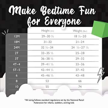 Minecraft Boys’ Big Hooded Blanket Sleeper, Green, Black, 12