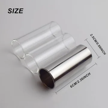 Liyacial Guitar Slide Set with Picks & Storage Box