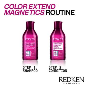 REDKEN Color Extend Magnetics Shampoo and Conditioner For Color-Treated Hair | Gently Cleanses & Protects Color | With Amino Acid | Sulfate Free