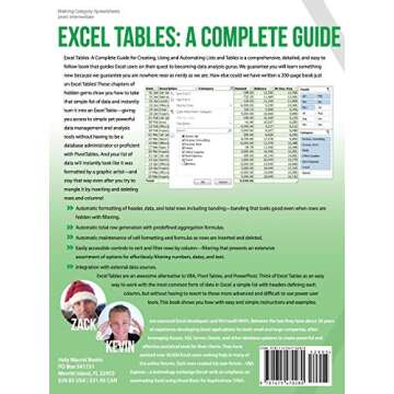 Excel Tables: A Complete Guide for Creating, Using and Automating Lists and Tables