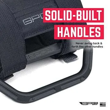 GPCA - GP Grip LITE Grab Handle, Aluminum Metal, Patented Roll Bar for Jeep Wrangler 4xe, JL, JT, JK, Sport, Sahara and Rubicon 4DR/2DR 2007-2023, 1 Pair, Jet Black
