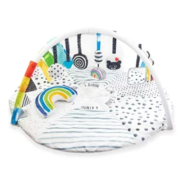 Sassy Stages Sensory Play Gym: A Versatile 2-in-1 Tummy Time Mat and Playgym for Baby Development