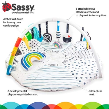 Sassy Stages Sensory Play Gym for Infants and Toddlers