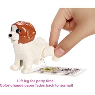 Barbie Doggy Daycare Playset with Blonde Fashion Doll, 4 Pet Dogs & Accessories, Color Change & Potty Feature