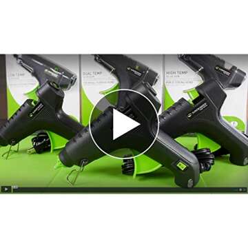 Surebonder DT-270 Dual Temperature 40W Full Size Hot Melt Glue Gun-Uses 7/16" D Glue Sticks , Green/Black