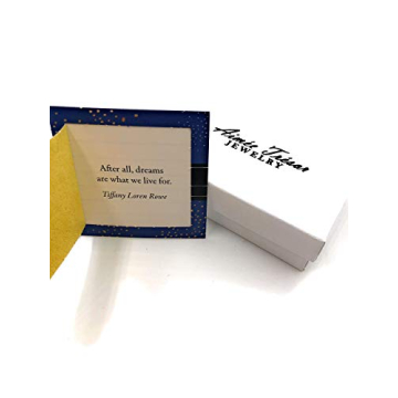 Popular Glass Dandelion Christmas Wish Pendant Necklace with Crystal Pearl Charm on 18 Inch Sterling Silver Chain, Beautifully Elegant Gift, by Aimee Tresor Jewelry