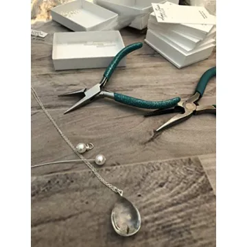 Popular Glass Dandelion Christmas Wish Pendant Necklace with Crystal Pearl Charm on 18 Inch Sterling Silver Chain, Beautifully Elegant Gift, by Aimee Tresor Jewelry