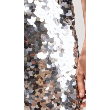 LOVESHACKFANCY Women's Silver Finta Dress - Elegant Style