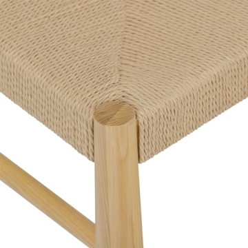 POLY & BARK Calgary Dining Chair in Light Oak - Stylish Comfort