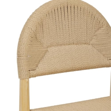POLY & BARK Calgary Dining Chair in Light Oak - Stylish Comfort