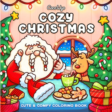 Cozy Christmas Coloring Book for Adults and Kids