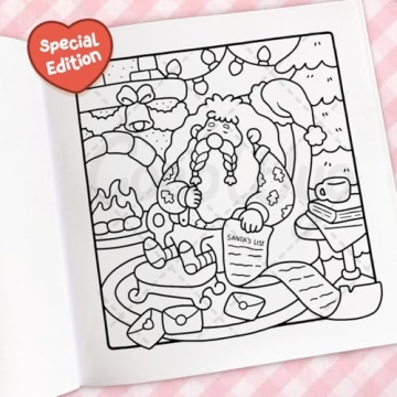 Cozy Christmas Coloring Book for Adults and Kids