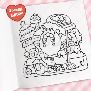 Cozy Christmas Coloring Book for Adults and Kids