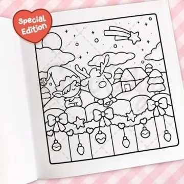 Cozy Christmas Coloring Book for Adults and Kids