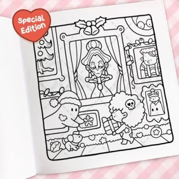 Cozy Christmas Coloring Book for Adults and Kids