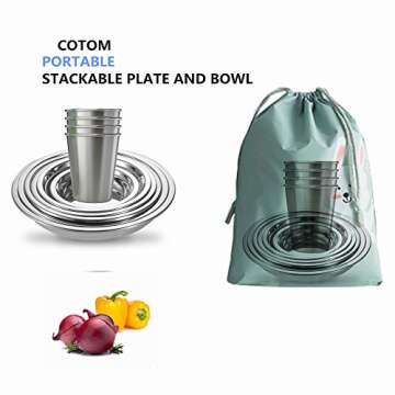 Durable Stainless Steel Camping Set – 24 Pieces Essential