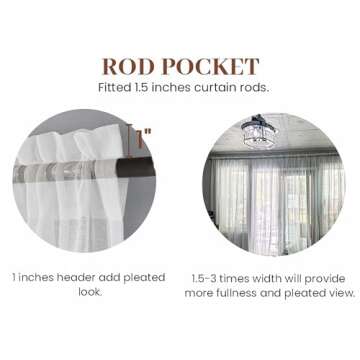 Dreaming Casa Sheer Curtains for Elegant Home Decor