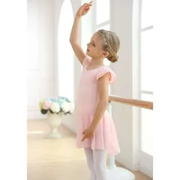 MdnMd Ballet Costume Leotard for Girls - Kids Dance Wear