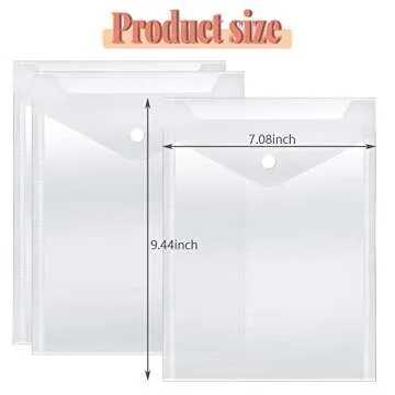Vmiapxo 40 Pack Stamp and Die Storage Pockets – Versatile and Durable Plastic Envelopes