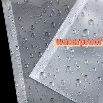 Vmiapxo 40 Pack Stamp and Die Storage Pockets, Reusable Small Plastic Envelopes Waterproof Sticker Organizer Receipt Holder Photo Storage Folders (7" x 9.4")