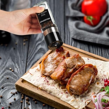 Yangbaga 24Pcs Spice Jars Set with Wood Lids and Labels