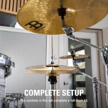 Meinl HCS Brass Cymbal Set with Free Splash for Drummers