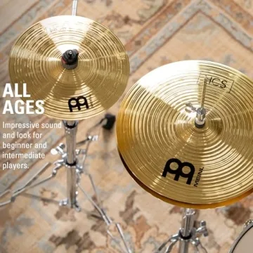 Meinl HCS Brass Cymbal Set with Free Splash for Drummers