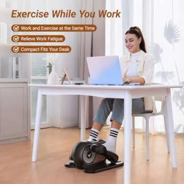 MERACH Under Desk Elliptical for Quiet Home Workouts