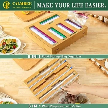 Calmbee 9 IN 1 Eco-Friendly Kitchen Storage Organizer