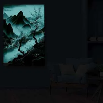 Bright Glow-in-the-Dark Canvas Art for Home Decor Inspiration