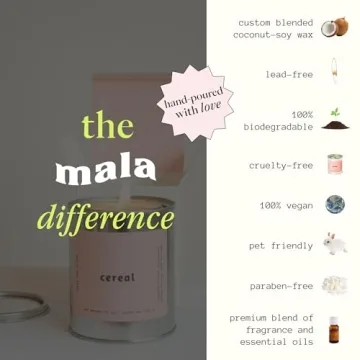 Mala Cereal Candle - Vegan, Eco-Friendly Aromatherapy