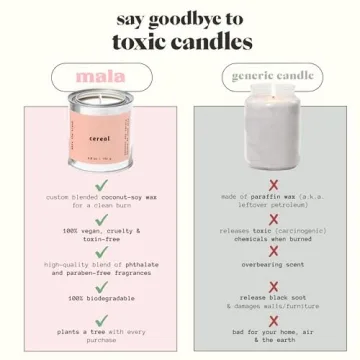 Mala Cereal Candle - Vegan, Eco-Friendly Aromatherapy