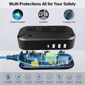 2300W Voltage Converter Universal Travel Adapter for All