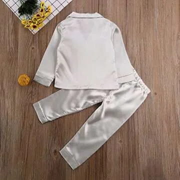 Toddler Satin Pajamas Set for Boys and Girls - Comfy PJs