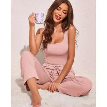 Ekouaer Women's 4 Piece Lounge Set - Chill in Style