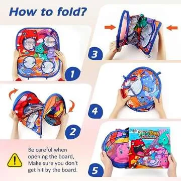 Dinosaur Bean Bag Toss Game Toy for Family Fun Outdoors