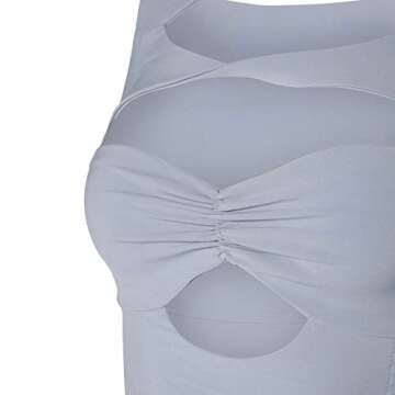 Women 2 Piece Skirt Sets Outfit Slim Crop Tube Top Sleeveless Shirt High Waist Bodycon Mini Skirt 2Pcs Skirt Set