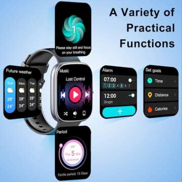 Kuizil Smart Watch 1.91" HD, Fitness Tracker & More