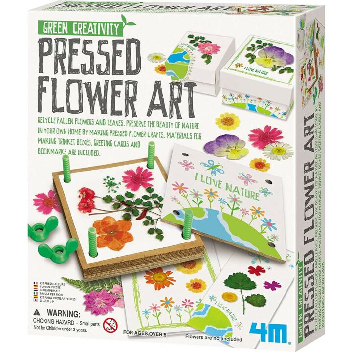 4M Pressed Flower Art Kit - DIY Fun for Kids 5+