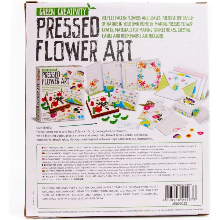 4M Pressed Flower Art Kit - DIY Fun for Kids 5+